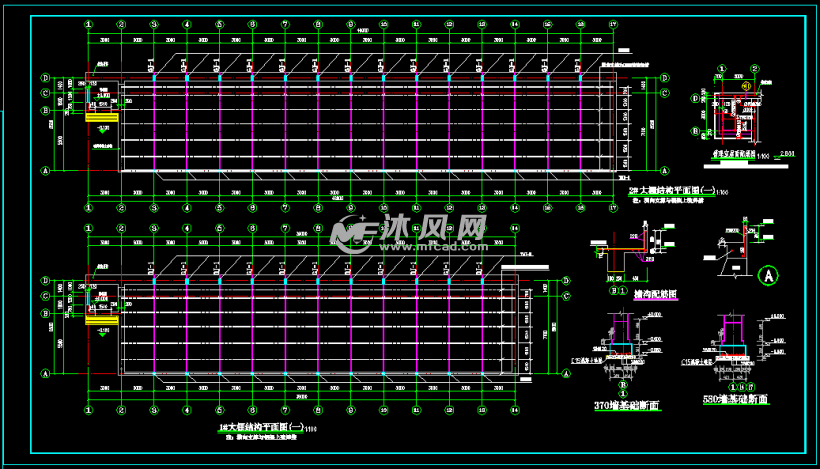 某地区蔬菜大棚温室建筑结构设计施工图