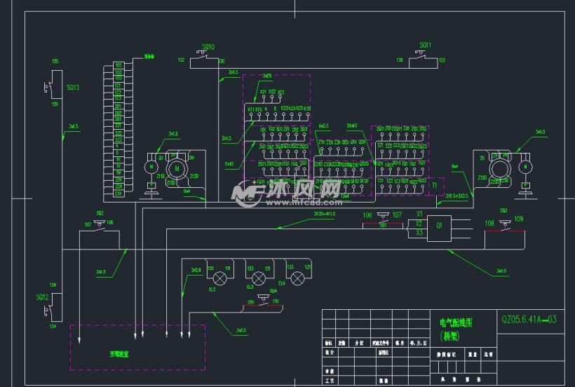 抓斗起重机电气全套图纸