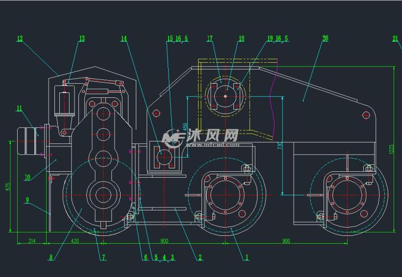 门式起重机行走机构