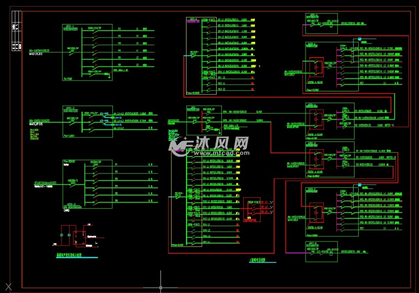 某高层住宅电气设计图纸(配电系统) - AutoCAD