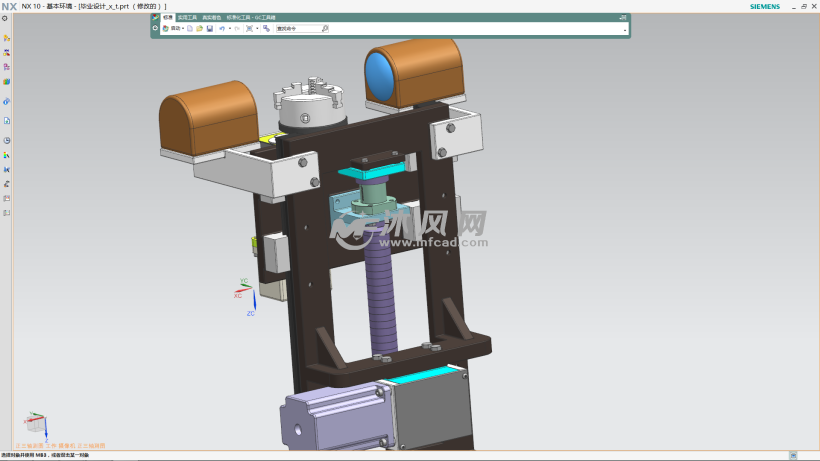 圆柱零件直径自动测量装置 - UG机械设备模型