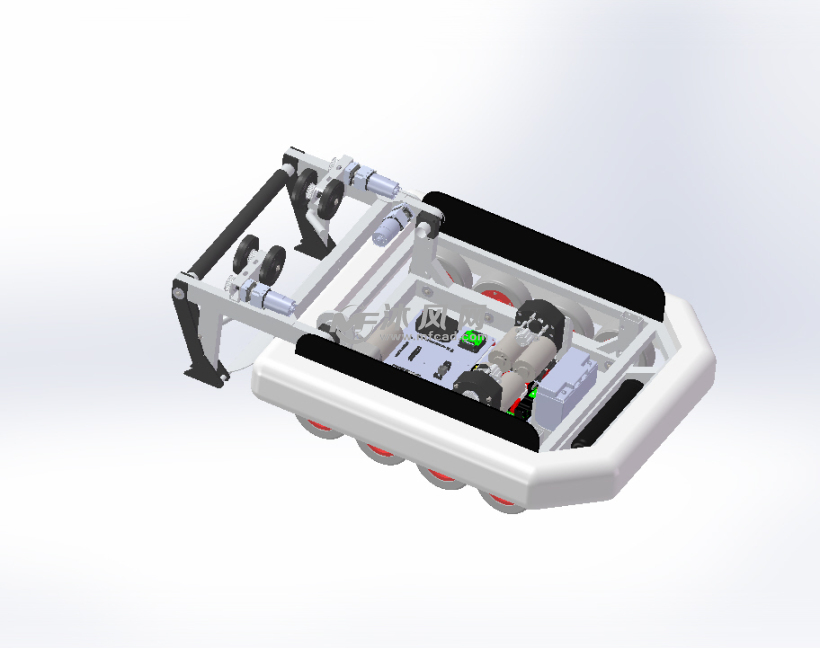 旅行箱(包袋)运输机器人设计模型 - solidworks