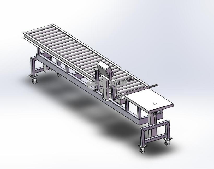 辊筒式传送带可移动模型