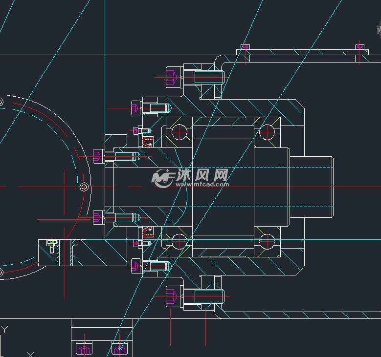 多自由度变位机 俯仰内部结构