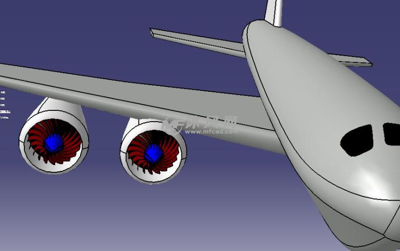 catia曲面飞机模型