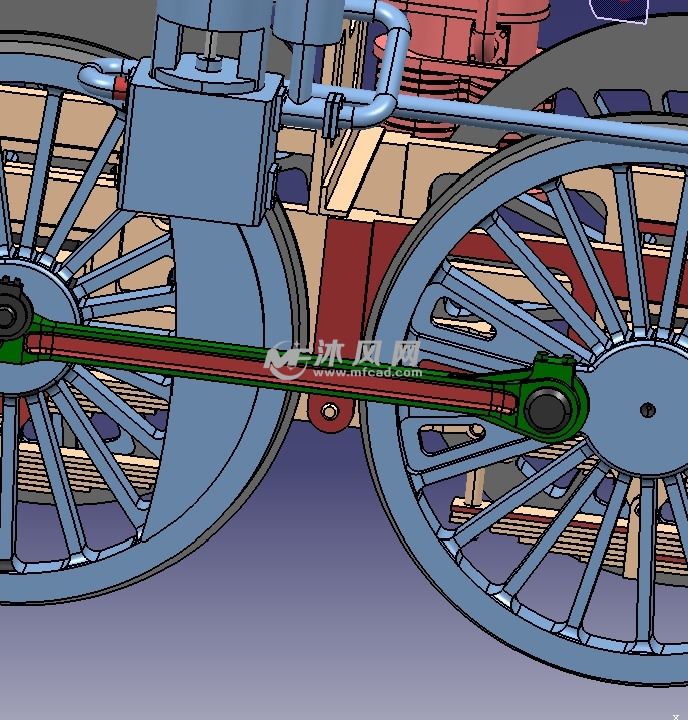 火车内部结构 连杆