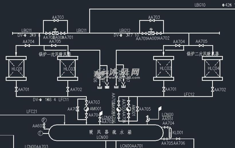 锅炉暖风器系统图