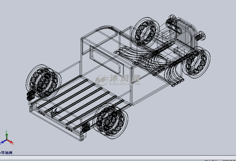 轴承制作的汽车玩具设计模型