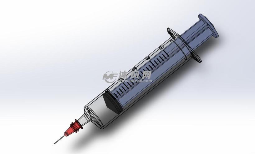医用注射器三维模型