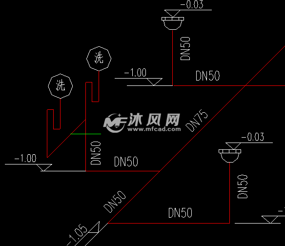 排水管道详图 - 管道相关图纸下载 - 沐风图纸