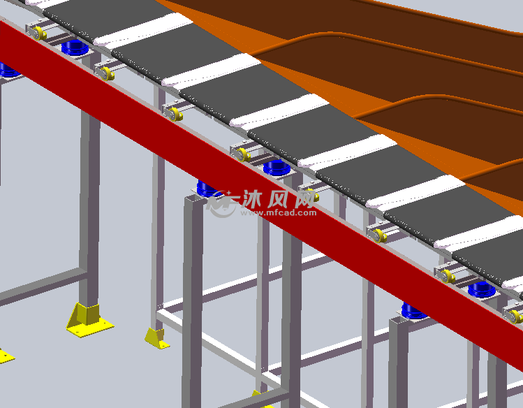 交叉带自动分拣机(很详细的模型) - solidworks
