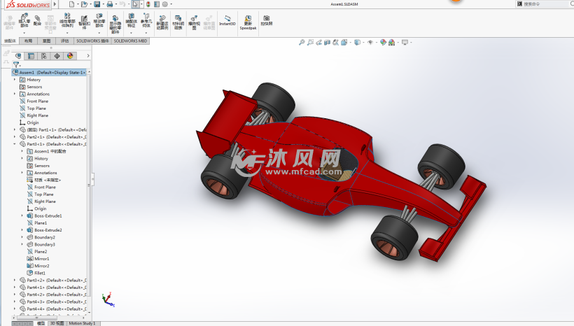 方程式赛车设计模型图