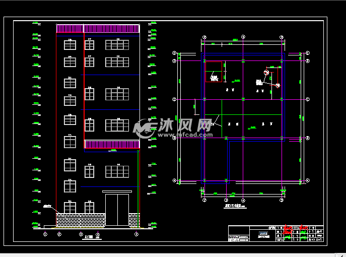 饲料生产车间施工图 - cad车间厂房建筑图纸下载,免费