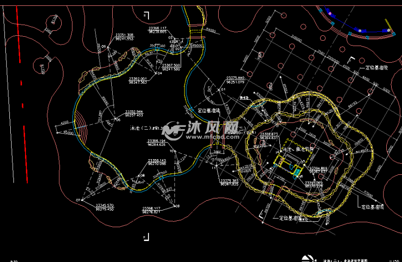 鱼池泳池图纸