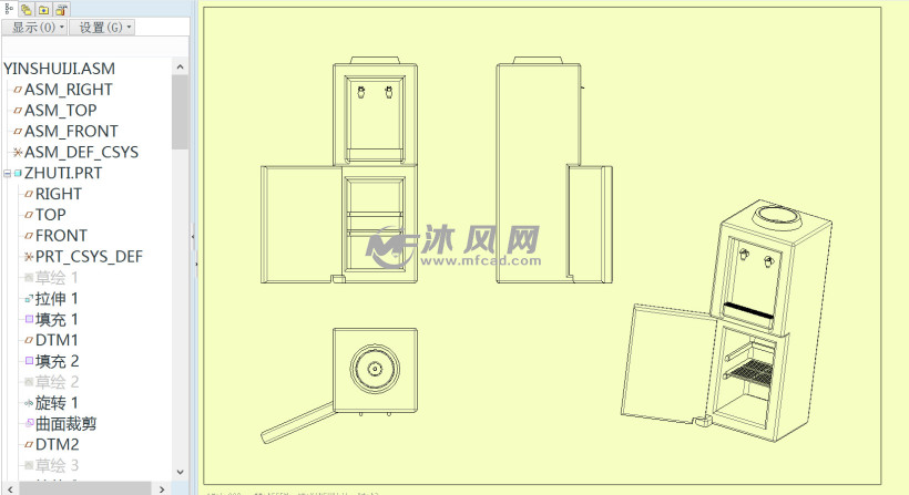 饮水机全参数模型原创