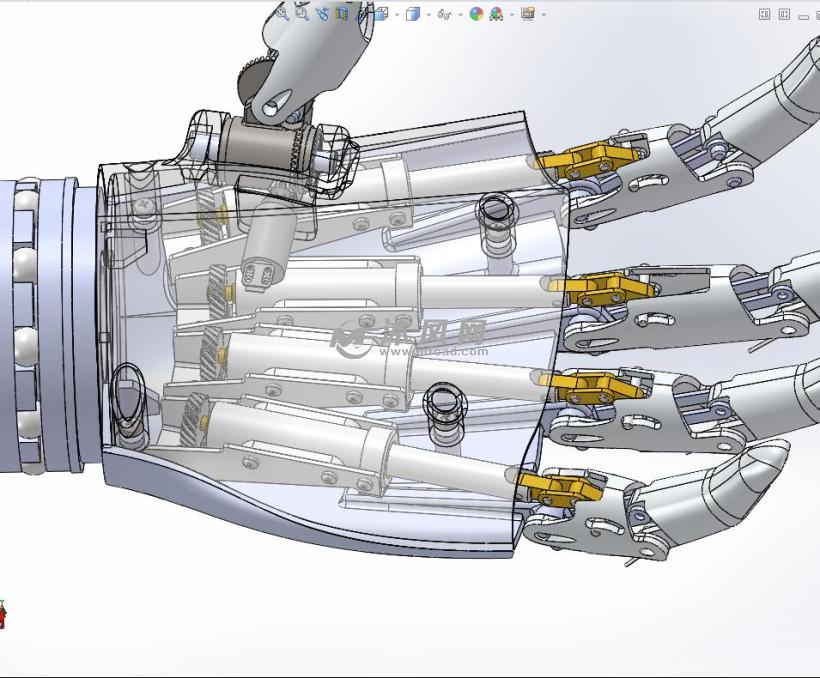 仿生机器人手臂手掌设计模型