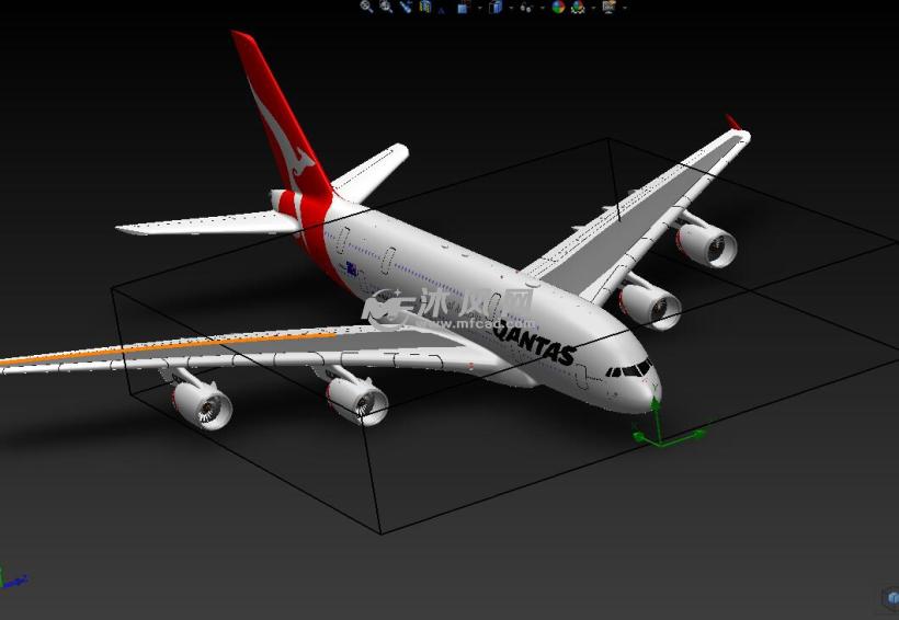 A380卡塔尔航空飞机带参模型 - solidworks交通