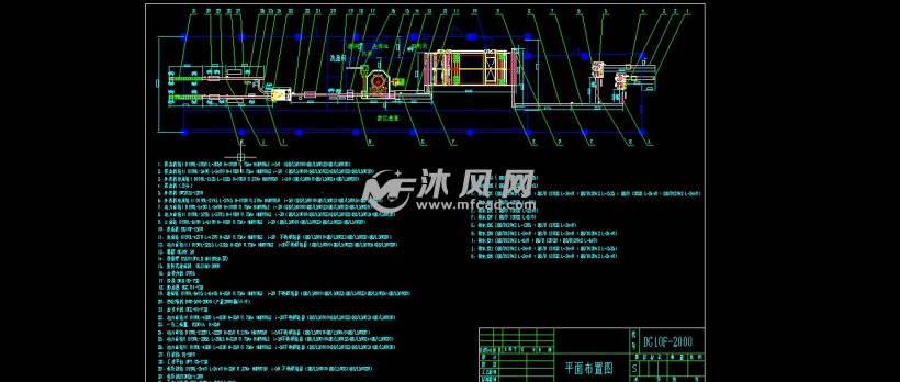 五加仑灌装机平面布置图 - 其他autocad机械图