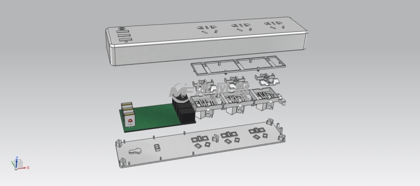 智能插排爆炸图
