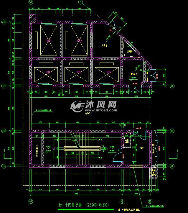 楼梯及电梯平面详图设计