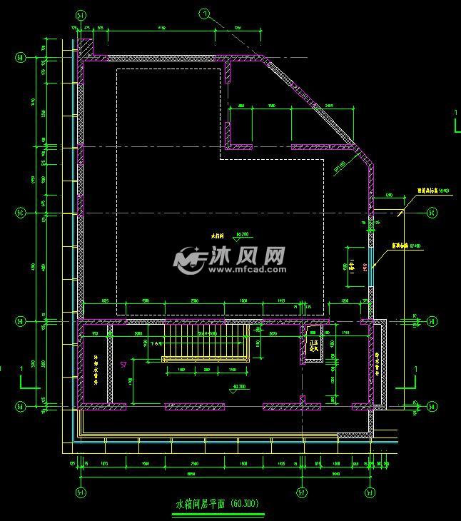 水箱间层平面