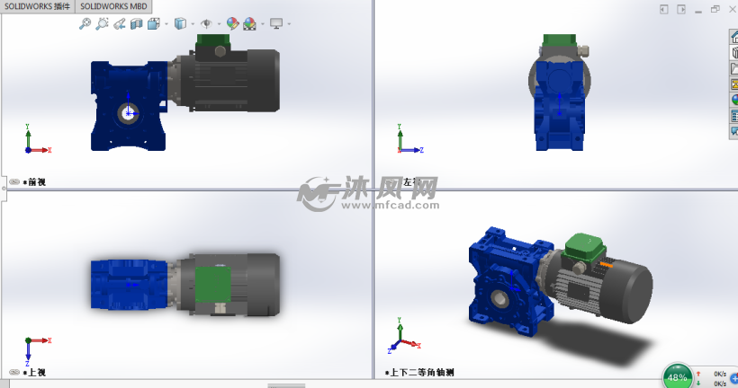sew减速机 - solidworks机械设备模型下载