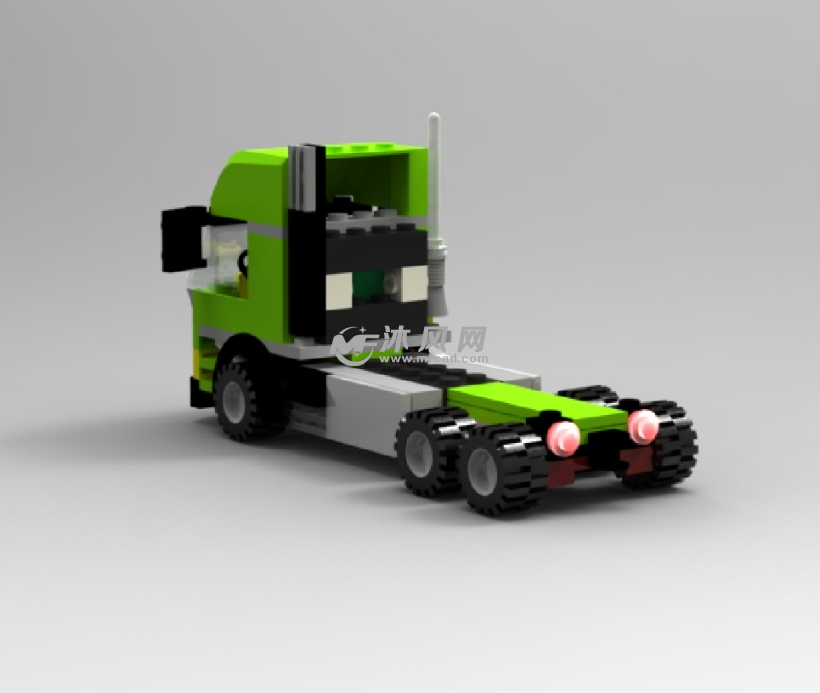 乐高玩具之货车拖头 - solidworks机械设备模型下载 - 沐风图纸