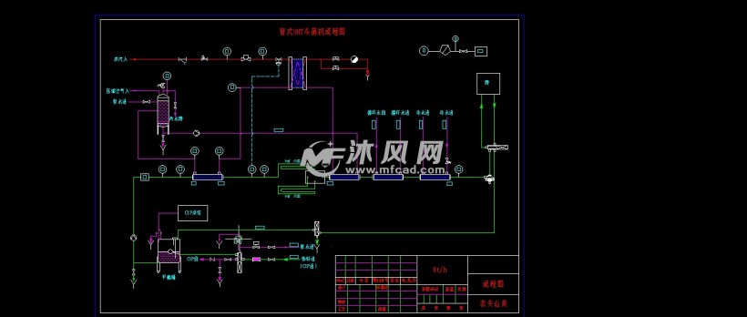 农夫山泉6吨每小时管式uht杀菌机技术图纸