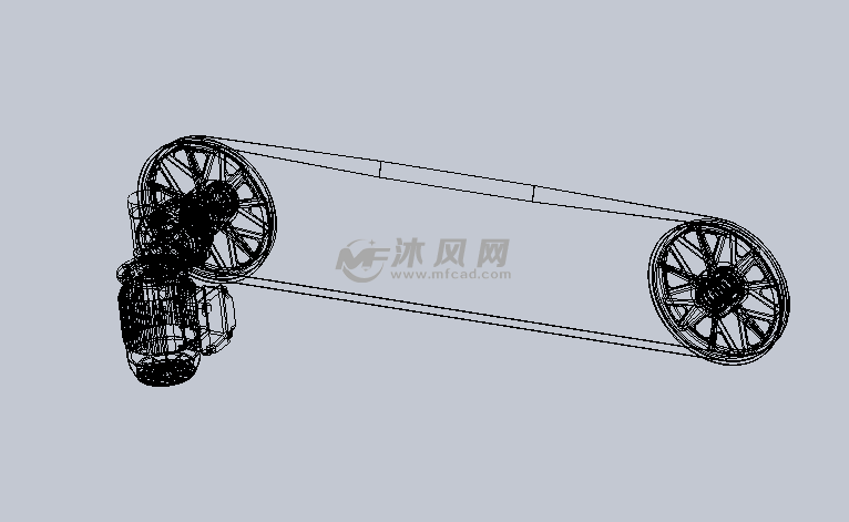 皮带传动机制设计模型 - solidworks机械设备模