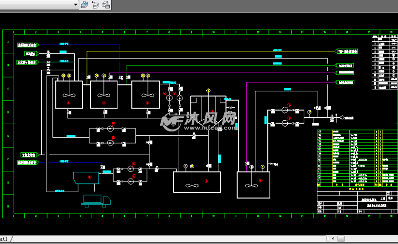 电厂脱硫废水处理全套建筑安装施工图及设备清