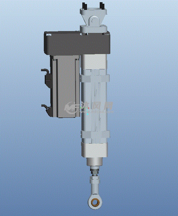 proe绘制带参数电动推杆3d结构图纸完整