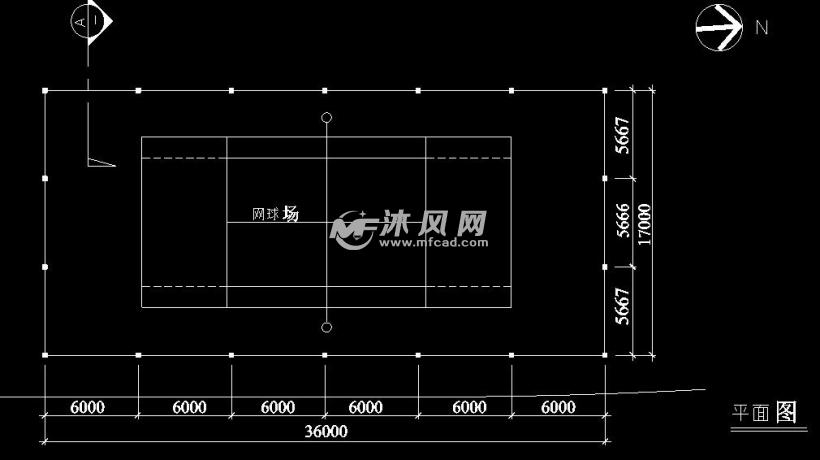 网球场设计图