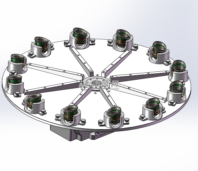 电吹风扇叶自动装配机 - solidworks机械设备模