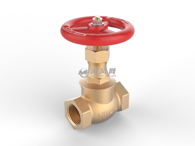 截止阀截门阀 - solidworks阀体类模型下载