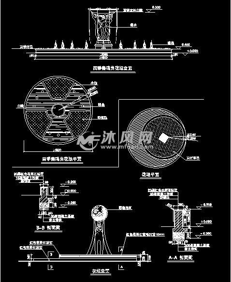 四季奏鸣曲花坛设计图纸