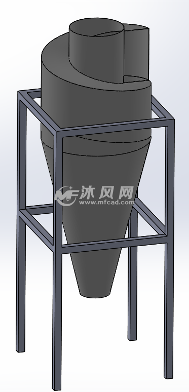 除尘沙克龙 - solidworks机械设备模型下载 - 沐风图纸