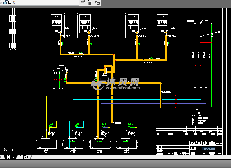 加油站二次油气回收系统 - 废气处理图纸