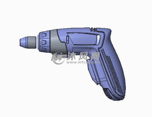 手持电钻模型设计 - proe电动工具类模型下载