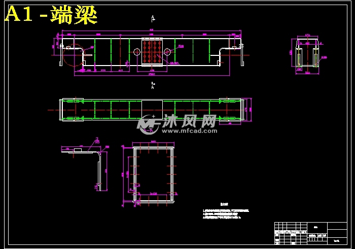 双梁a型门式起重机结构设计【q=32t s=26m h=11m】