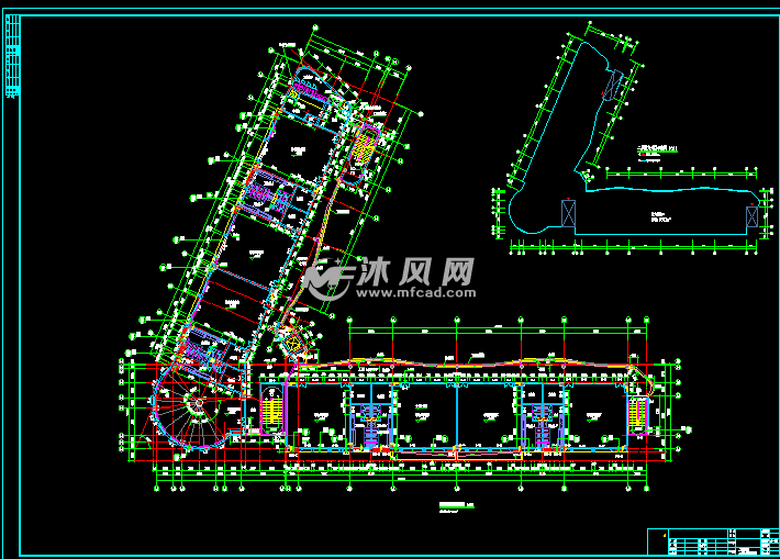 天正软件打开-四层框架结构长条式幼儿园 - ca