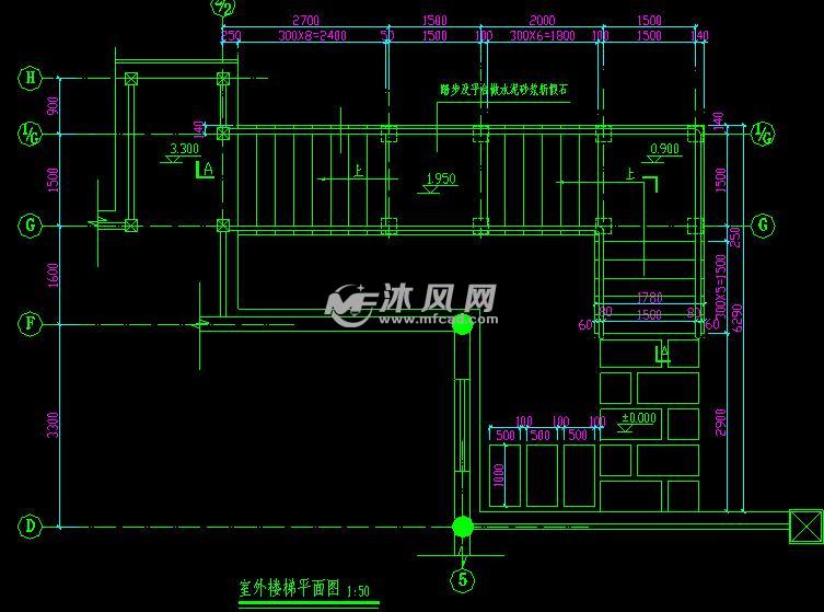 室外楼梯平面图