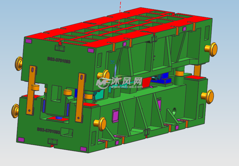 模具图纸 冲压模具图纸 汽车冲压模具 上传图纸补贴活动模具结构侧