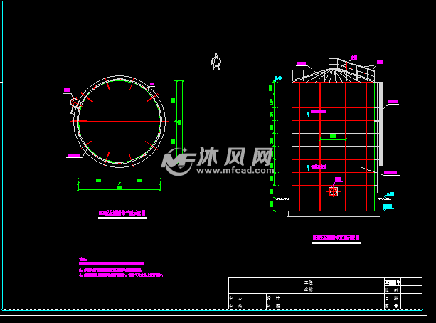 usr反应器罐体平面示意图