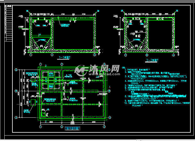 调节池结构施工图