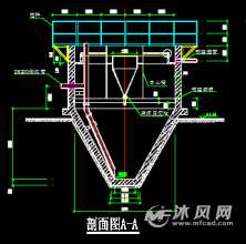 竖流式沉淀池结构图