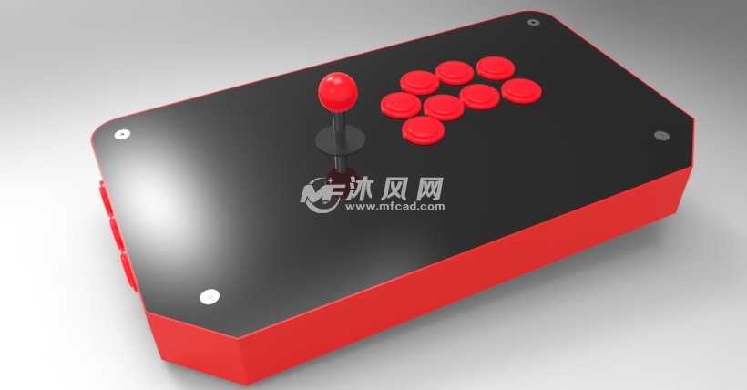 游戏控制手柄盒 - solidworks电脑周边类模型下