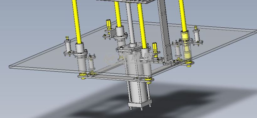 带送料的升降机 - solidworks机械设备模型下载