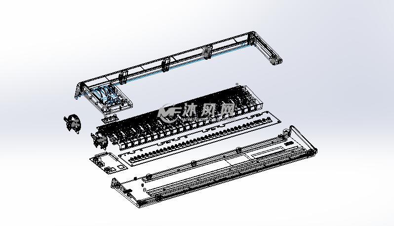 电子琴分解图纸v图纸-solidworks生活用品类模模型管理条例技术图片