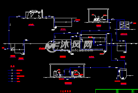 哈尔滨某制药厂污水处理工程设计图 - 工业废水