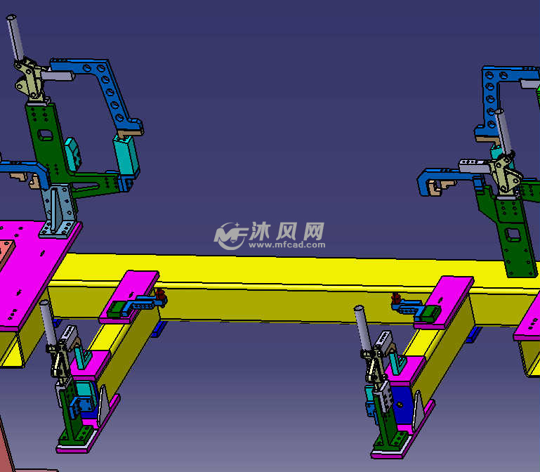 货箱翻转焊接夹具